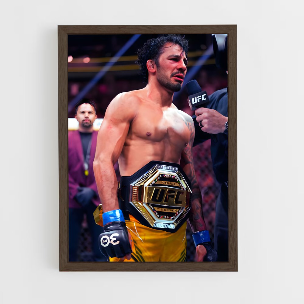 Poster Yellow Champion – affiche MMA (vue 5)